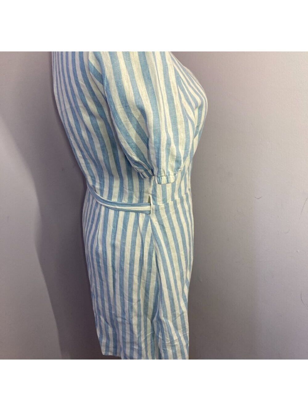 Everly Linen Blend Wrap Dress, NWT, Size M - Picture 5 of 12